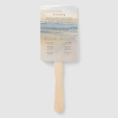 Sunset Beach Wedding  Handwaaier (Achterkant)