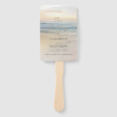 Sunset Beach Wedding  Handwaaier (Voorkant)