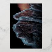 Sunset Beach Wedding Invitation Folie Uitnodiging (Achterkant)