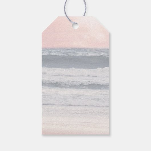 Sunset Beach Wedding | Oceanside Wedding Cadeaulabel (Achterkant)