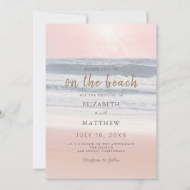 Sunset Beach Wedding | Oceanside Wedding Kaart