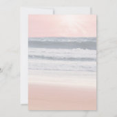 Sunset Beach Wedding | Oceanside Wedding Kaart (Achterkant)