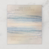 Sunset Beach Wedding | Oceanside Wedding Plaatskaartje (Buitenkant ongevouwen)