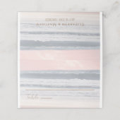 Sunset Beach Wedding | Oceanside Wedding Plaatskaartje (Buitenkant ongevouwen)