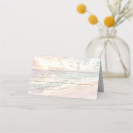 Sunset Beach Wedding | Oceanside Wedding Plaatskaartje