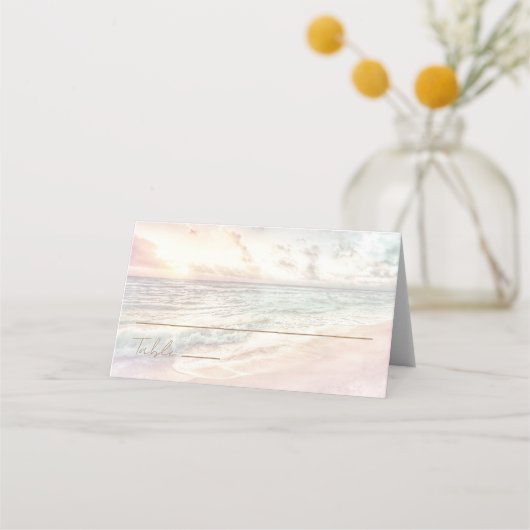 Sunset Beach Wedding | Oceanside Wedding Plaatskaartje (Voorkant)