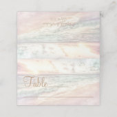 Sunset Beach Wedding Place Card Plaatskaartje (Buitenkant ongevouwen)