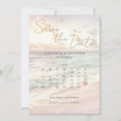 Sunset Beach Wedding Save The Date (Voorkant)