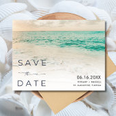 Sunset Beach Wedding Save the Date Briefkaart