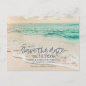 Sunset Beach Wedding Save the Date Briefkaart (Voorkant)