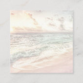 Sunset Beach Wedding Scan Code RSVP Informatiekaartje (Achterkant)