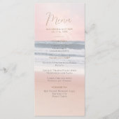 Sunset Beach Wedding | Seaside Beach Wedding Menu (Voorkant)
