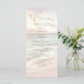 Sunset Beach Wedding | Seaside Beach Wedding Menu (Staand voorkant)
