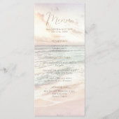 Sunset Beach Wedding | Seaside Beach Wedding Menu (Voorkant)