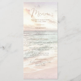 Sunset Beach Wedding | Seaside Beach Wedding Menu