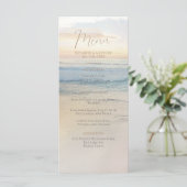 Sunset Beach Wedding | Seaside Beach Wedding Menu (Staand voorkant)