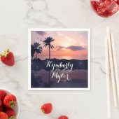 Sunset Beach Wedding Servet (Insitu)