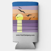 Sunset Beach - Zomerevenement - Branded Seltzer Blikjeskoeler (Achterkant)