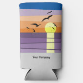 Sunset Beach - Zomerevenement - Branded Seltzer Blikjeskoeler (Voorkant)