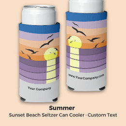 Sunset Beach - Zomerevenement - Branded Seltzer Blikjeskoeler