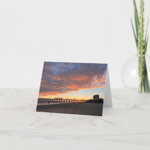 Sunset beauty blanco gevouwen kaart