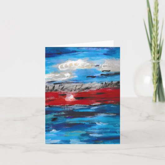 Sunset Bedankkaart (Voorkant)