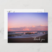 Sunset Bedankt kaart (Voorkant / Achterkant)