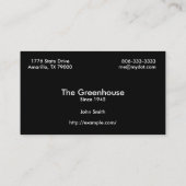 Sunset bedankt Visitekaartje (Achterkant)