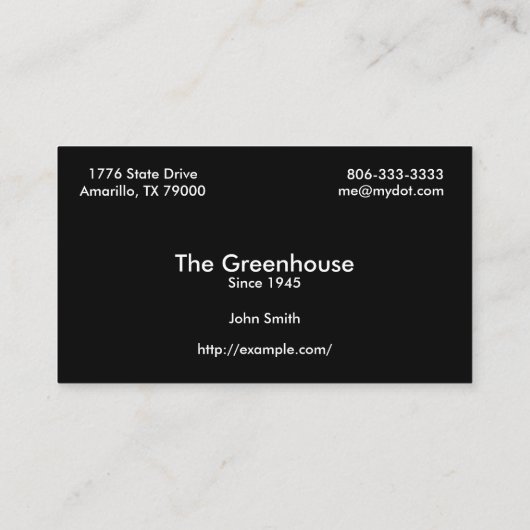 Sunset bedankt Visitekaartje (Achterkant)