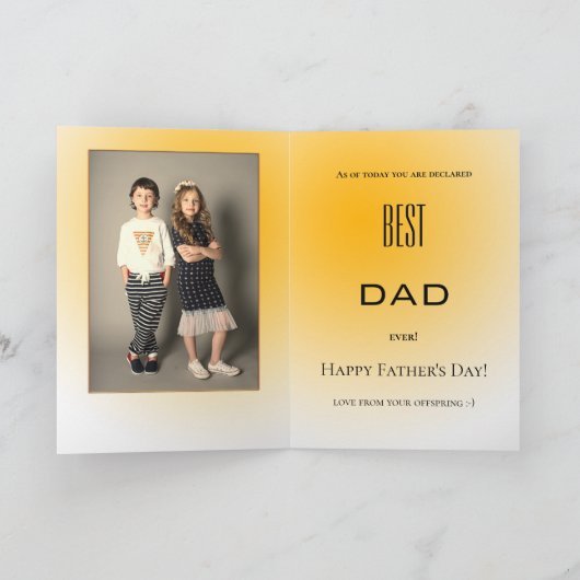 Sunset Beer Beste vaders Dag Kaart (Binnen)