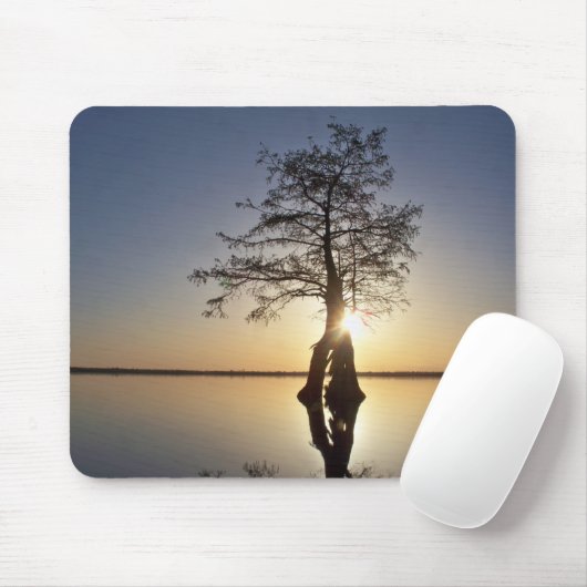 Sunset Behind a Tree Muismat (Met muis)