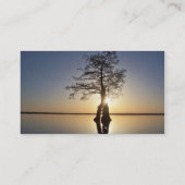 Sunset Behind a Tree Visitekaartje (Achterkant)