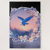 Sunset berg uitzicht puzzel legpuzzel (Verticaal)