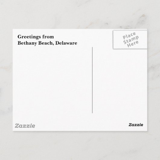 Sunset Bethany Briefkaart (Achterkant)