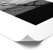 Sunset Beyond Black and White Fotografie Poster (Hoek)