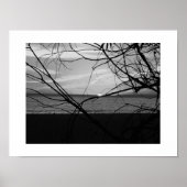 Sunset Beyond Black and White Fotografie Poster (Voorkant)