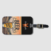 Sunset Bier in het land Bagagelabel (Voorkant (horizontaal))