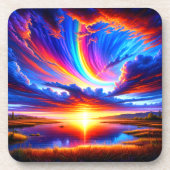 Sunset Bier Onderzetter (Voorkant)