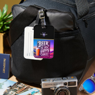 Sunset Bier Proost Bagagelabel