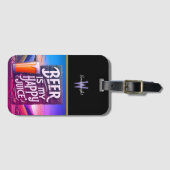 Sunset Bier Proost Bagagelabel (Voorkant (horizontaal))