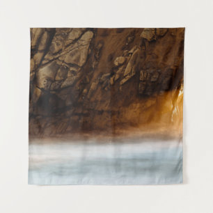 SUNSET BIJ TOETSENHOLE ARCH, PFEIFFER BEACH, CA. WANDKLEED