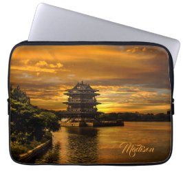 Sunset bij Yixing, aangepaste laptophoezen Laptop Sleeve