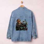 Sunset Biker Denim Jacket – Retro Rider Vibes (Hangar)
