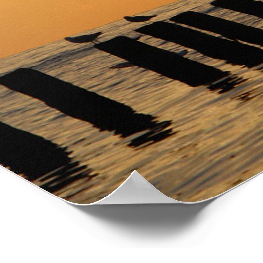 Sunset Birds Florida Print (Hoek)