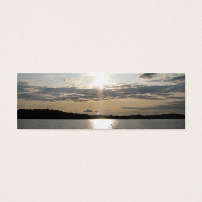  Sunset Bladwijzer Mini Visitekaartjes (Voorkant)