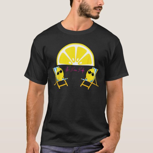 Sunset Bliss Lemon Slice Zomervakantie Lemons I T-shirt (Voorkant)