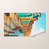 Sunset Bliss: Seaside Hues Bad Handdoek (Handdoek)