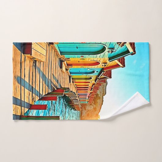 Sunset Bliss: Seaside Hues Bad Handdoek (Handdoek)