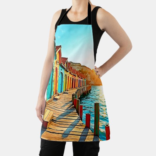 Sunset Bliss: Seaside Hues Schort (Insitu)