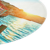 Sunset Bliss: Seaside Hues Snijplank (Hoek)